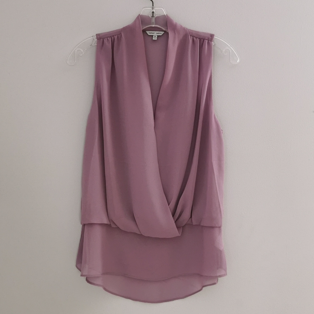 Lilac Flowy Peplum Top